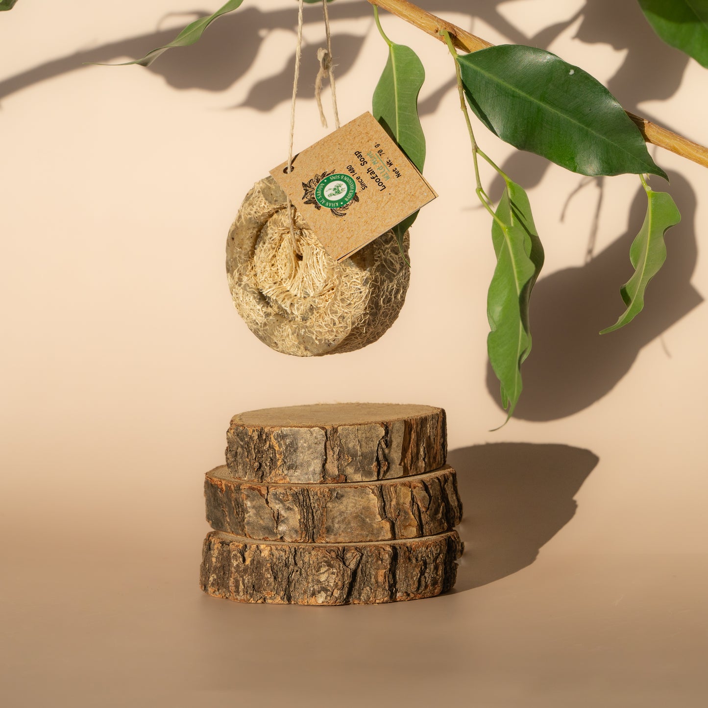 Herbal Soap Wild Mint With Loofah